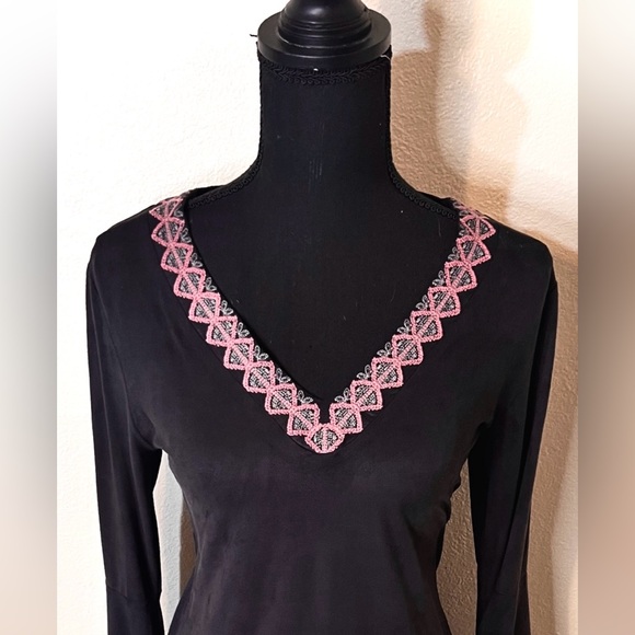 Pretty Black with Pink dress. NWT - Picture 6 of 9